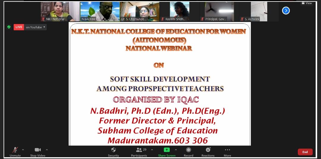 National Webinar on Classroom Challenges in the wake of the Pandemic ...